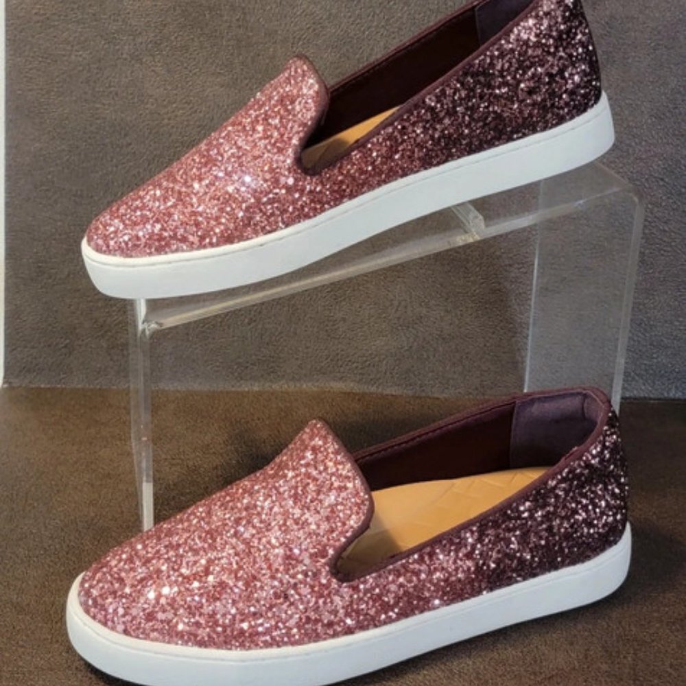 Birdies Special Edition "The Swift" Pink Rose Sparkle Slip On Sneakers